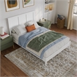 Charlotte Full Solid Wood Low Profile Platform Bed in White