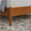 Charlotte Full Solid Wood Low Profile Platform Bed in Light Toffee