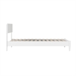Aria Twin Solid Wood Modern Low Profile Platform Bed in White