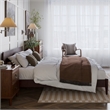 Aria King Solid Wood Modern Low Profile Platform Bed in Espresso