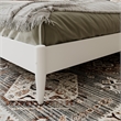 Aria King Solid Wood Modern Low Profile Platform Bed in White