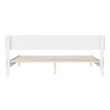 Aria King Solid Wood Modern Low Profile Platform Bed in White