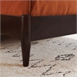 Valencia Twin Solid Wood Low Profile Sleigh Platform Bed in Espresso