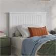 Naples Twin XL Wood Low Profile Platform Bed in White