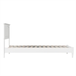 Naples Twin XL Wood Low Profile Platform Bed in White