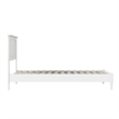 Naples Twin Wood Low Profile Platform Bed in White