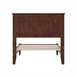 Naples Twin Wood Low Profile Platform Bed in Walnut