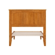Naples Twin Wood Low Profile Platform Bed in Light Toffee