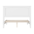 Naples Full Wood Low Profile Platform Bed in White