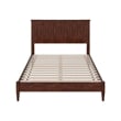 Naples Full Wood Low Profile Platform Bed in Walnut
