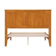 Naples Full Wood Low Profile Platform Bed in Light Toffee