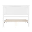 Naples Queen Wood Low Profile Platform Bed in White