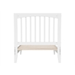 Orleans Twin Solid Wood Low Profile Sleigh Platform Bed in White