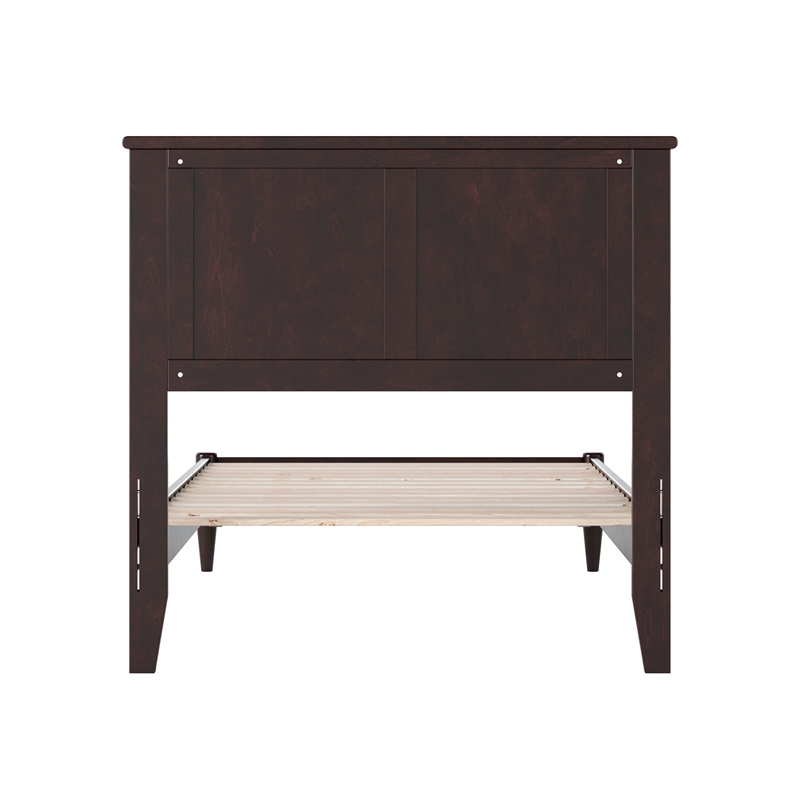 Charlotte Twin XL Solid Wood Low Profile Platform Bed in Espresso