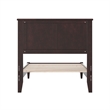 Charlotte Twin XL Solid Wood Low Profile Platform Bed in Espresso