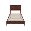 Charlotte Twin XL Solid Wood Low Profile Platform Bed in Walnut