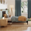 Charlotte Twin Solid Wood Low Profile Platform Bed in Espresso
