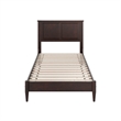 Charlotte Twin Solid Wood Low Profile Platform Bed in Espresso