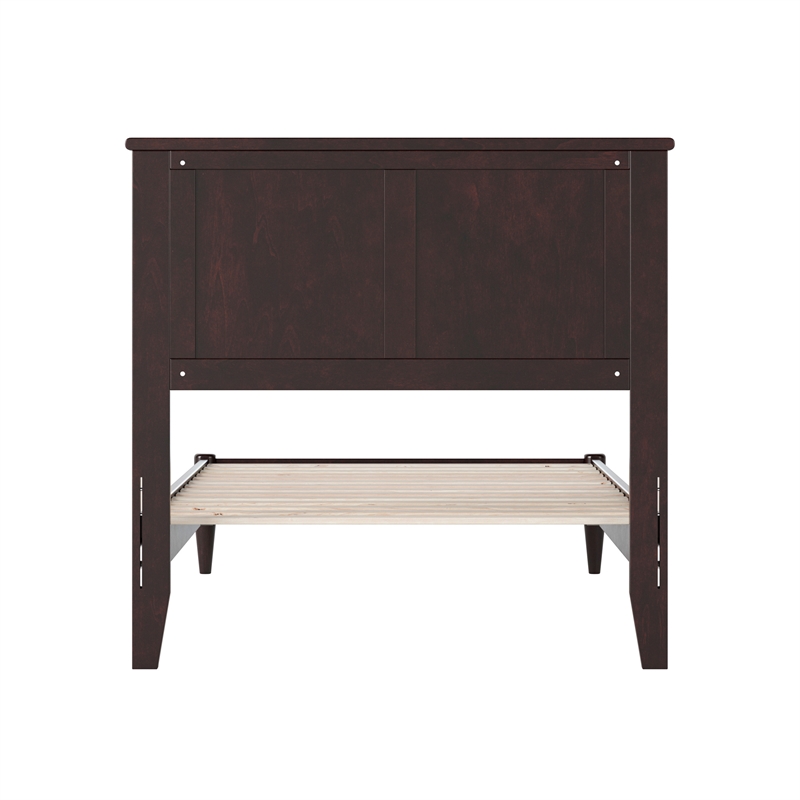 Charlotte Twin Solid Wood Low Profile Platform Bed in Espresso