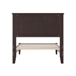 Charlotte Twin Solid Wood Low Profile Platform Bed in Espresso