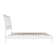 AFI Orleans Solid Wood Low Profile Sleigh King Platform Bed in White