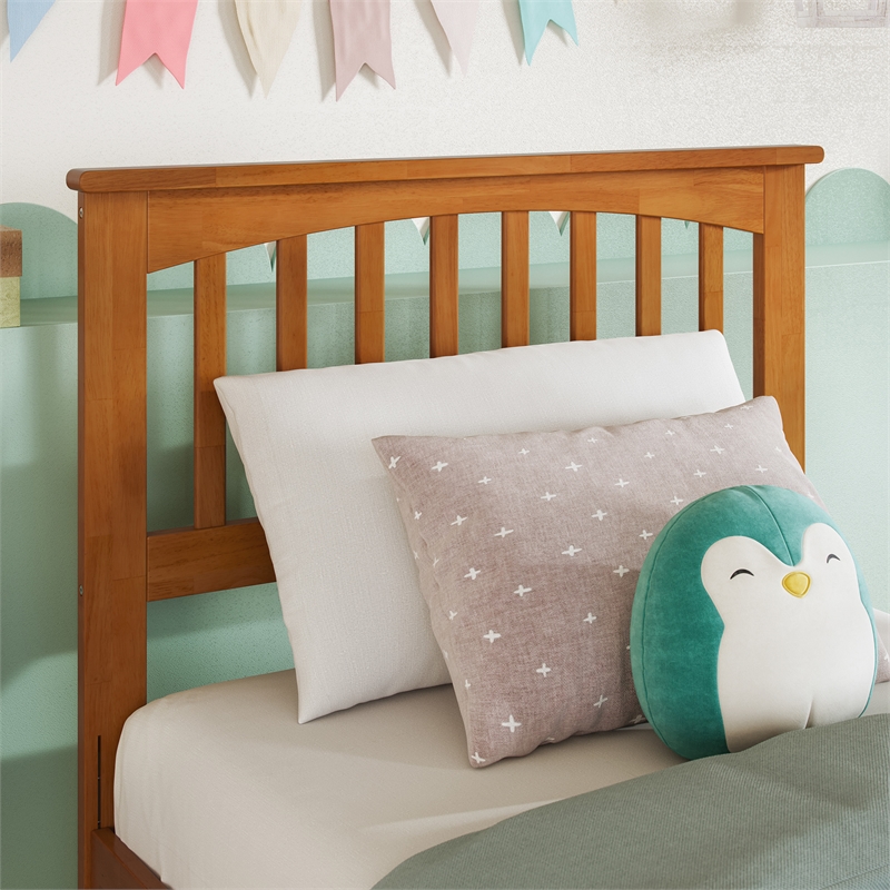 Mission Twin Wood Headboard in Light Toffee