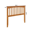 Mission Full Wood Headboard in Light Toffee