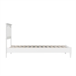 Becket Twin Wood Low Profile Platform Bed in White