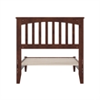 Becket Twin Wood Low Profile Platform Bed in Walnut
