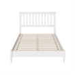 Becket Full Wood Low Profile Platform Bed in White
