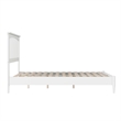 Becket Full Wood Low Profile Platform Bed in White