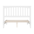 Becket Full Wood Low Profile Platform Bed in White