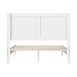 Berkshire Full Wood Low Profile Platform Bed in White