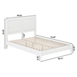 Berkshire Full Wood Low Profile Platform Bed in White