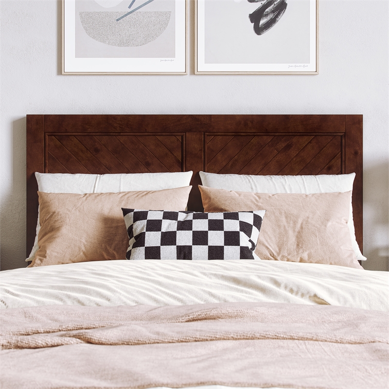 Berkshire Full Wood Low Profile Platform Bed in Walnut