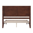 Berkshire Queen Wood Low Profile Platform Bed in Walnut