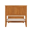 Naples Twin XL Low Profile Platform Bed with Matching Footboard in Light Toffee