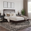 Becket Queen Wood Low Profile Platform Bed in Espresso