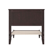 Naples Twin Wood Low Profile Platform Bed in Espresso