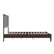 Naples Full Wood Low Profile Platform Bed in Espresso