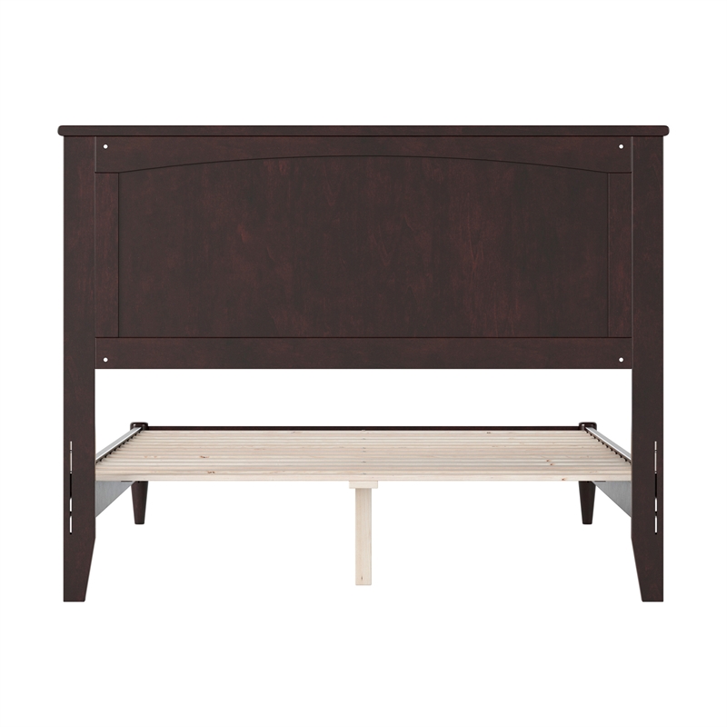 Naples Full Wood Low Profile Platform Bed in Espresso