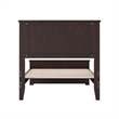 Charlotte Twin XL Low Profile Platform Bed with Matching Footboard in Espresso
