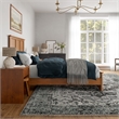 Charlotte Queen Low Profile Platform Bed with Matching Footboard in Light Toffee
