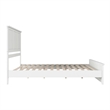 Charlotte King Wood Low Profile Platform Bed with Matching Footboard in White