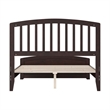 Quincy Full Wood Low Profile Platform Bed with Matching Footboard in Espresso