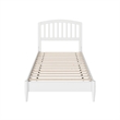 Quincy Twin XL Wood Low Profile Platform Bed in White