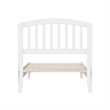 Quincy Twin XL Wood Low Profile Platform Bed in White