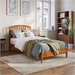 Quincy Twin XL Wood Low Profile Platform Bed in Light Toffee