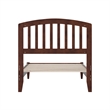 Quincy Twin Wood Low Profile Platform Bed in Walnut