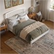 Quincy Queen Wood Low Profile Platform Bed in White